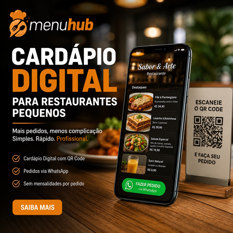 Plataforma de Cardápio Digital para Restaurantes Pequenos