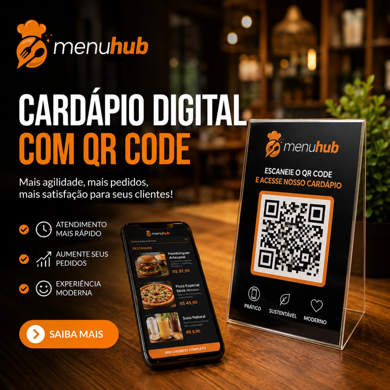 Cardápio Digital com QR Code para Restaurantes