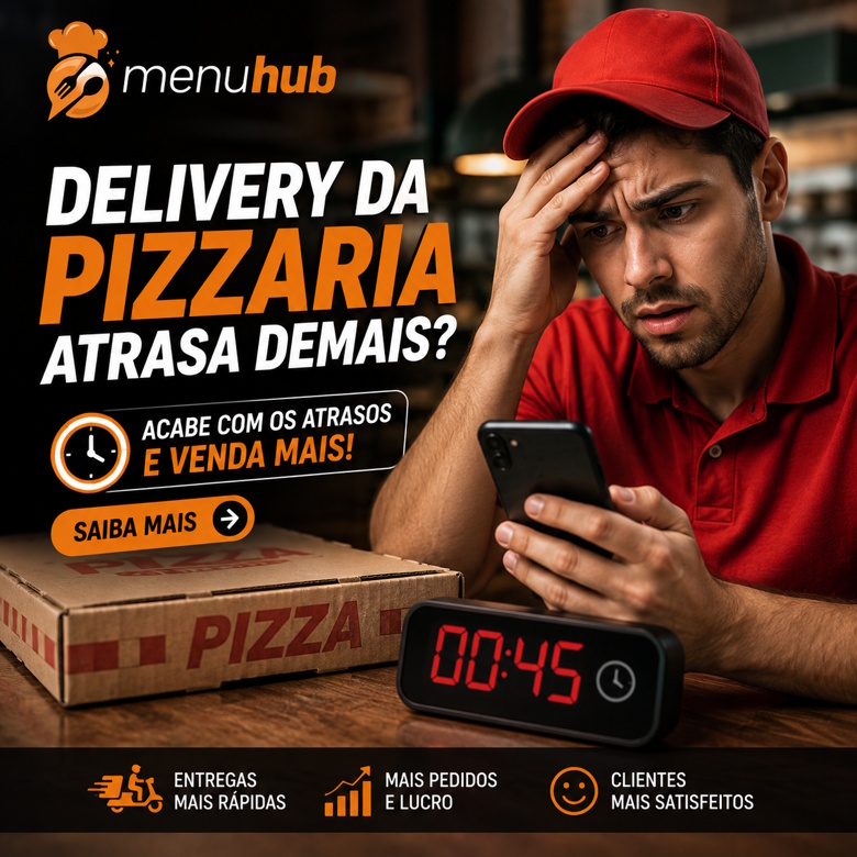 Delivery da Pizzaria Atrasa Demais?