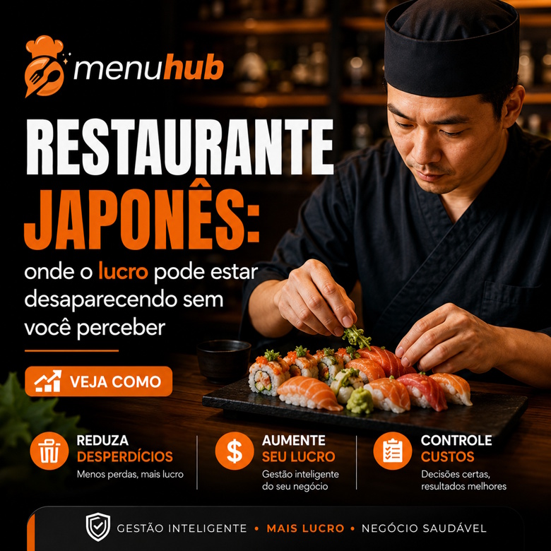 Restaurante Japonês: onde o lucro pode estar desaparecendo sem você perceber