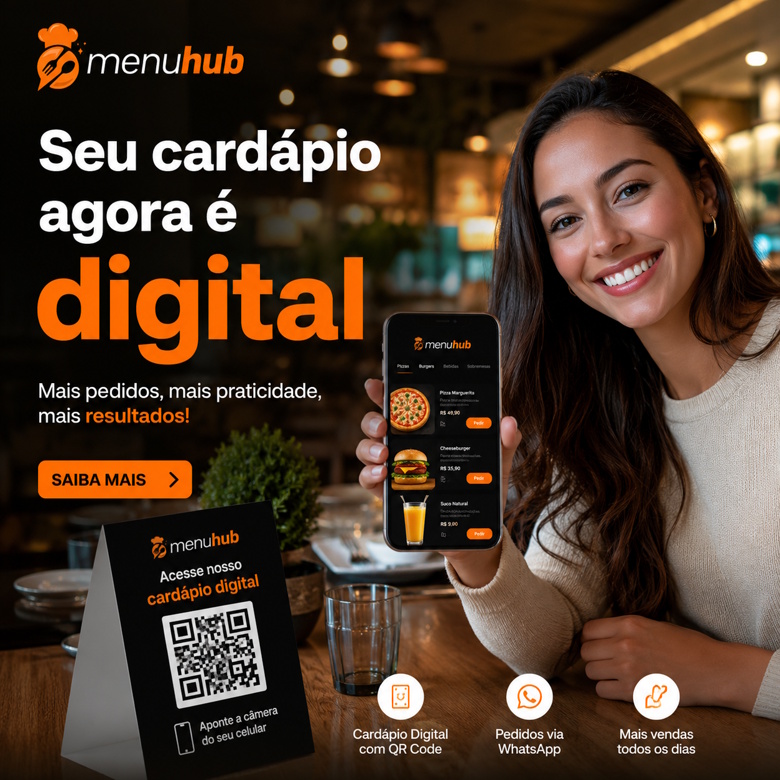 Seu cardápio agora é digital