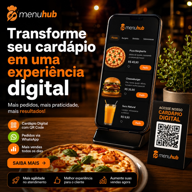 Transforme seu cardápio em uma experiência digital