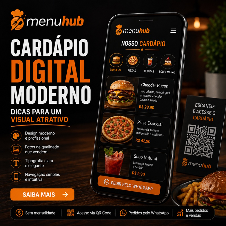 Cardápio Digital Moderno: Dicas para um Visual Atrativo